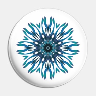 Blue Flower Pin