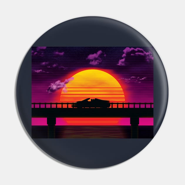 Causeway (Car) Pin by patrickkingart