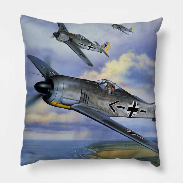 Fw190 Pillow by Aircraft.Lover