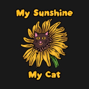 My Sunshine My Cat Sunflower T-Shirt