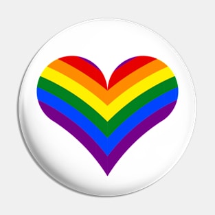 LGBT Heart Pin