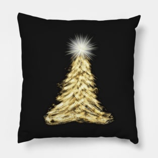 Gold ChristmasTree Pillow