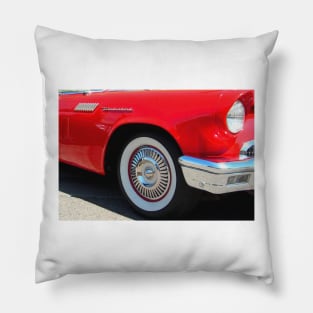 Red Ford Thunderbird - Classic Hot Rod Pillow