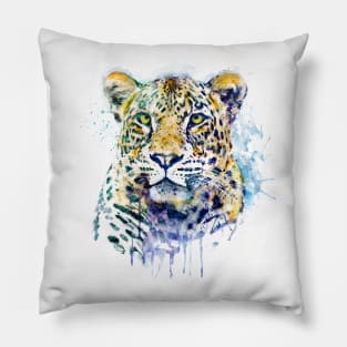 Watercolor Leopard Pillow