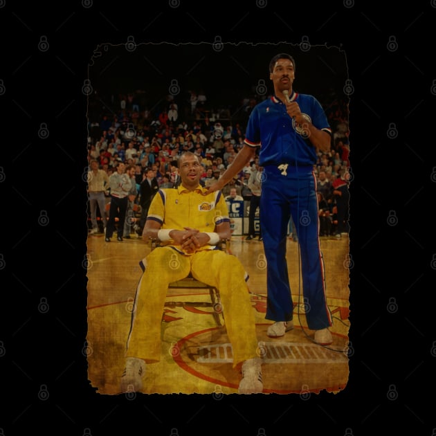 Kareem Abdul Jabbar and Julius Erving by Milu Milu