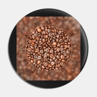 Coffee beans background Pin