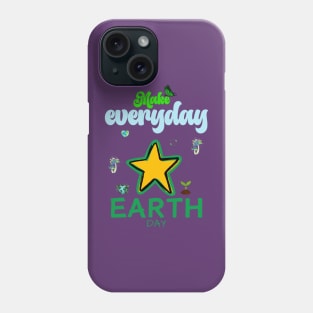 make everyday earth day 2024 gift april 22 Cute Teacher  Lover Rainbow Phone Case