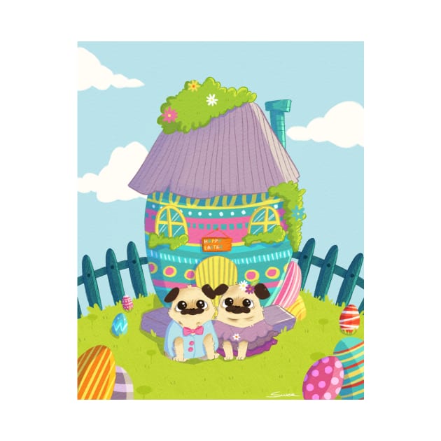 Easter Pug by Susee