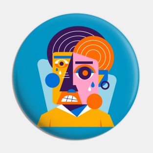 Funny Flat Design Pin