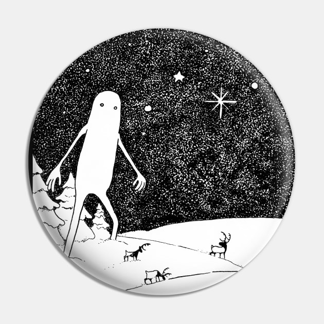 Snow Giant Pin by KatherineBlowerDesigns