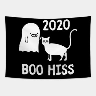 Funny 2020 Sucks Boo Hiss Ghost & Cat Gift Tapestry