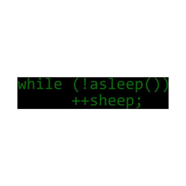 while (!asleep()) ++sheep by Student-Made