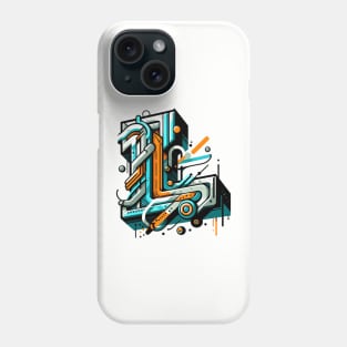 Letter L design graffity style Phone Case