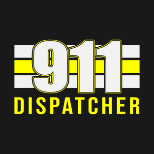 911 Dispatcher Thin Gold Line T-Shirt