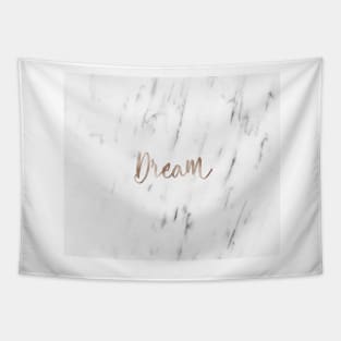 Rose gold marble dream Tapestry