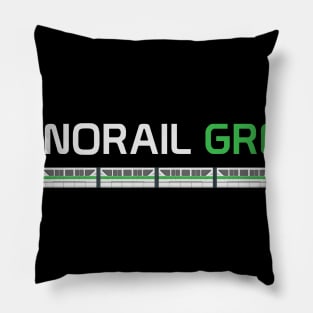 Monorail Green Pillow