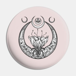 Moon Flower Pin