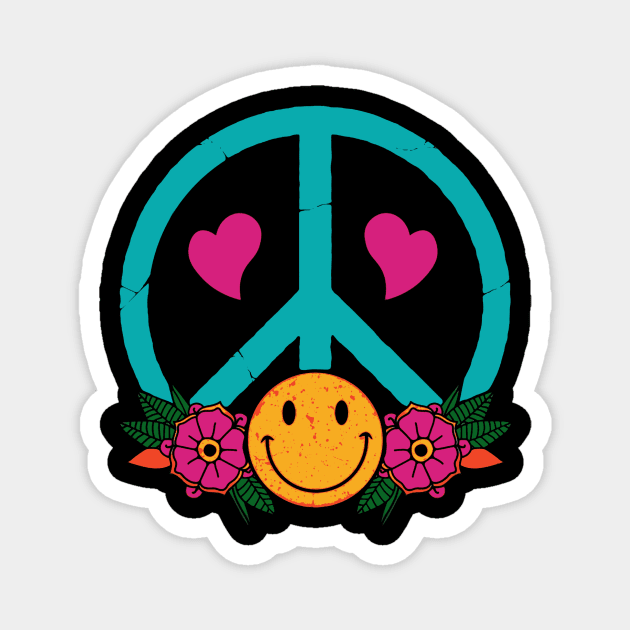 love peace and smile Magnet by crackdesign