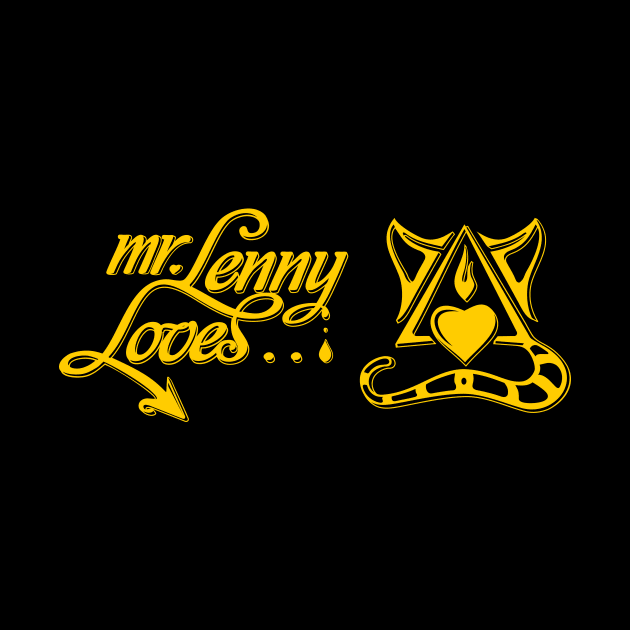 mr.Lenny Loves Slogan / yellow by mr.Lenny Loves ...