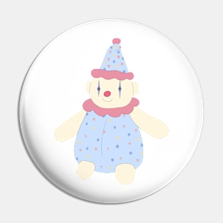 Clown plushie Pin