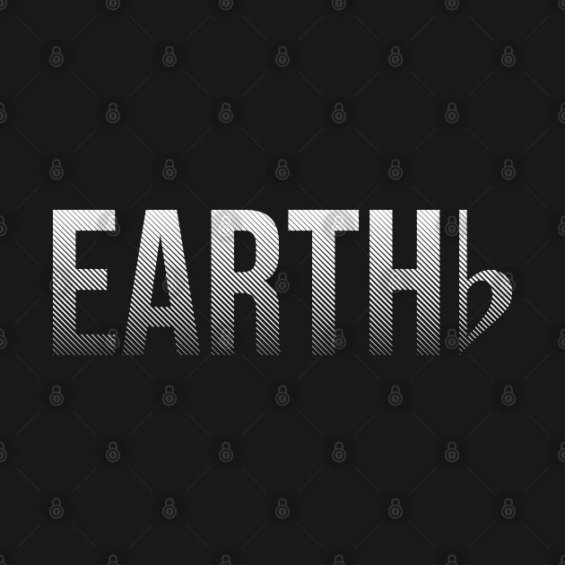 Earth Is Flat - halftone white by erock