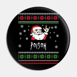 poison santa metal Pin