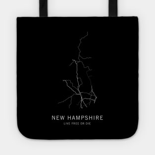 New Hampshire State Road Map Tote