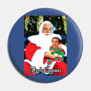 Merry Cagemas Santa Knee Nicolas Cage Christmas Pin