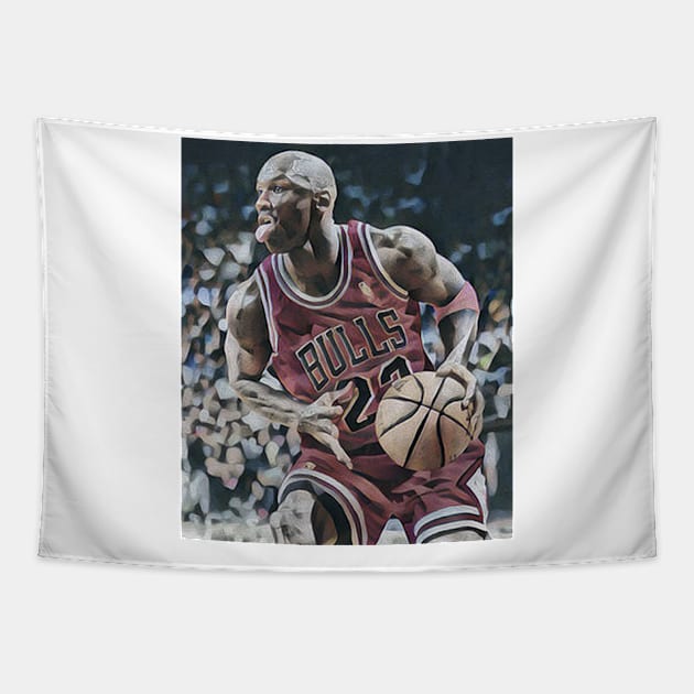 michael jordan chicago Tapestry by sepuloh