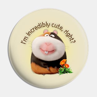 Incredibly Cute Hamster Pin