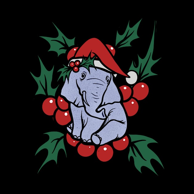 Christmas Elephant by bubbsnugg