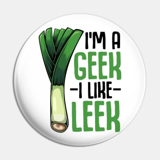 Leek Vegan Pin