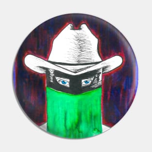 Masked Cowboy Pin