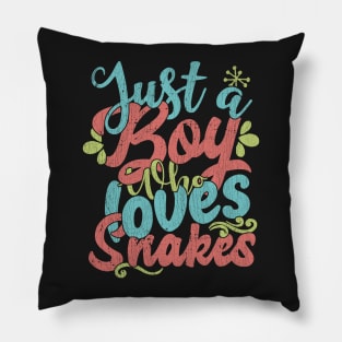 Just A Boy Who Loves Snakes Gift graphic Pillow