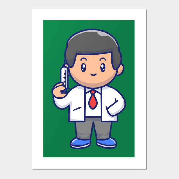 Cute Doctor Holding Injection Cartoon - Doctor - Posters and Art Prints | TeePublic Cute Doctor Holding Injection Cartoon - Doctor - Posters and Art Prints | TeePublic