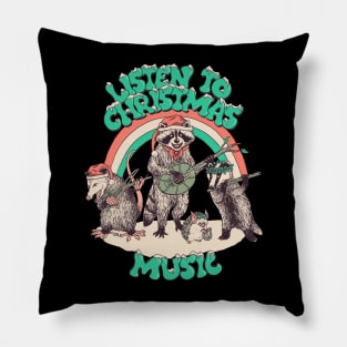 Listen To Christmas Music Pillow