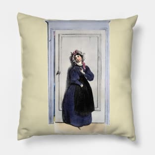 The lady at the door Pillow