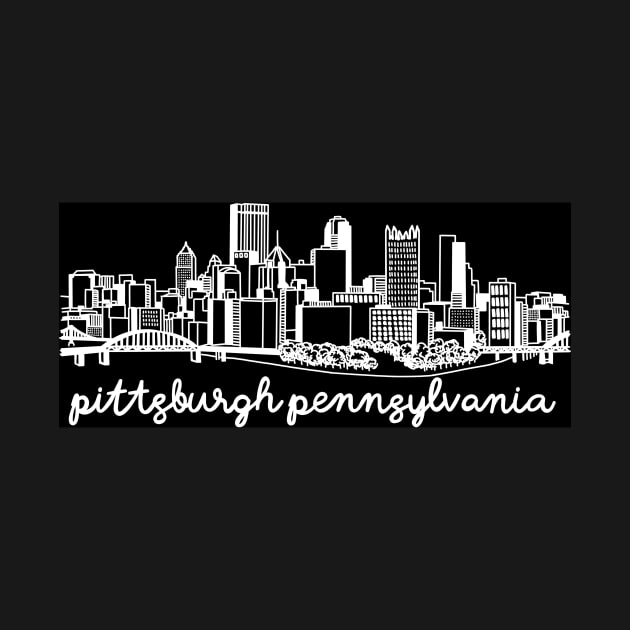 Pittsburgh Skyline by fiberandgloss