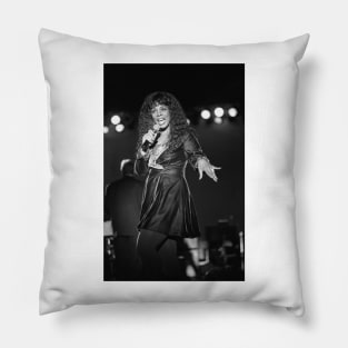 Donna Summer BW Photograph Pillow