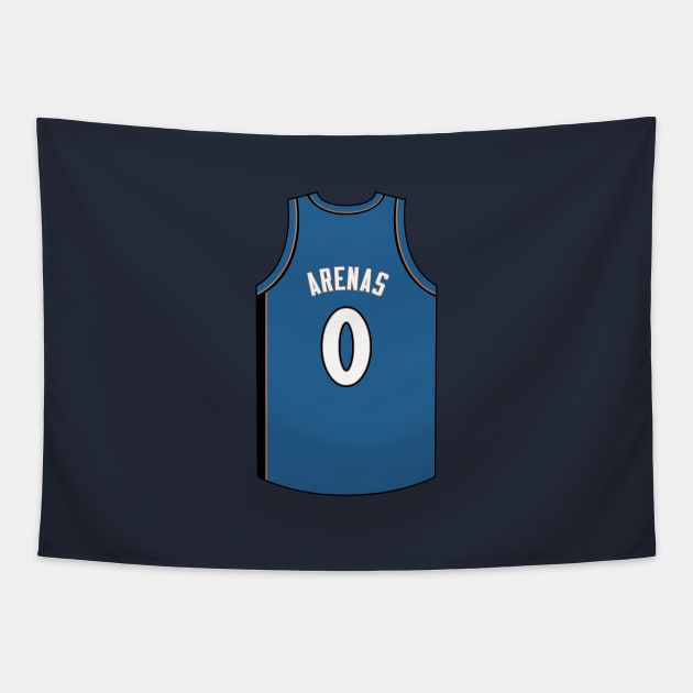 Gilbert Arenas Washington Jersey Qiangy Tapestry by qiangdade