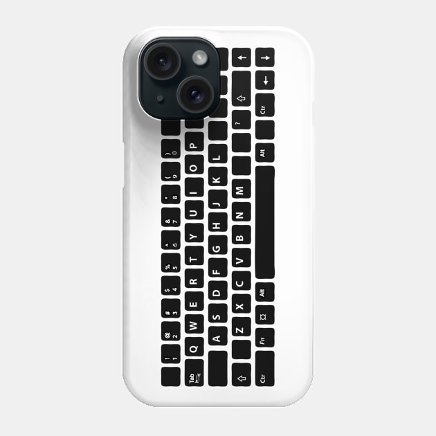 Computer Keyboard Buttons Phone Case by AustralianMate