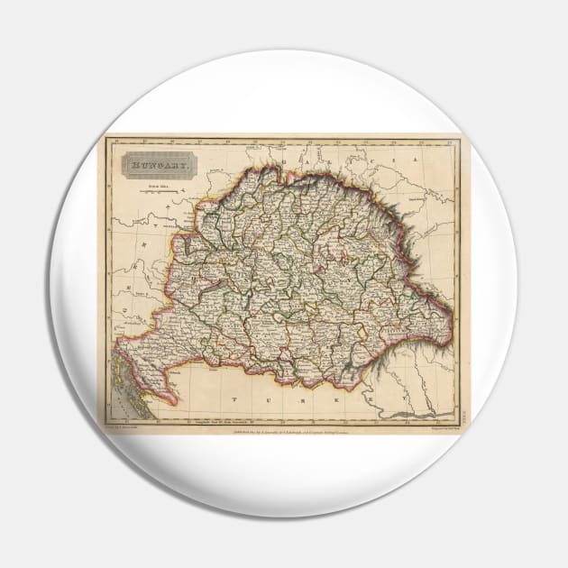 Vintage Map of Hungary (1817) Pin by Bravuramedia