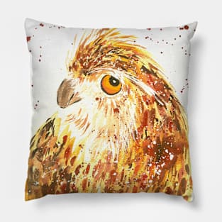 Owl Posing for his Photo! Pillow