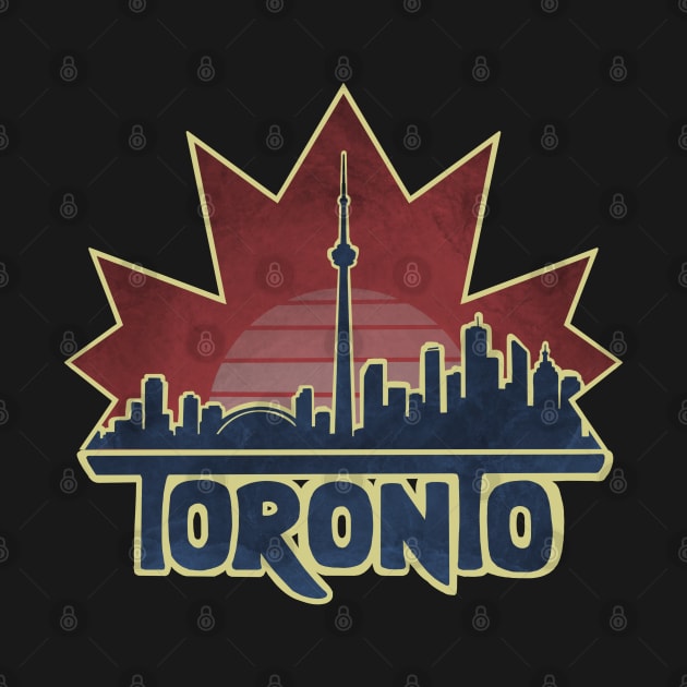 Toronto Skyline - Maple Leaf by Tanimator