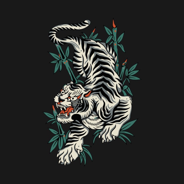 Tiger Oriental Beast Attacking by BakaOutfit