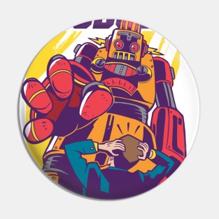 Invasion of the Robots | Retro Comic Book Pin