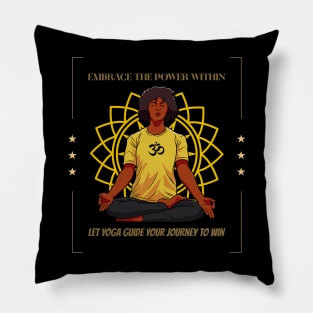 Yoga Motivational Quote Pillow