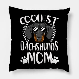 Glasses Coolest Dachshunds Dog Mom Pillow