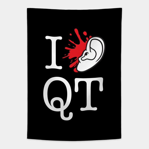 I Love QT Tapestry by Woah_Jonny