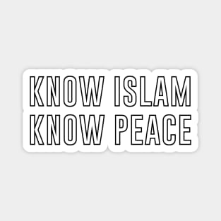 Know Islam Know Peace Magnet